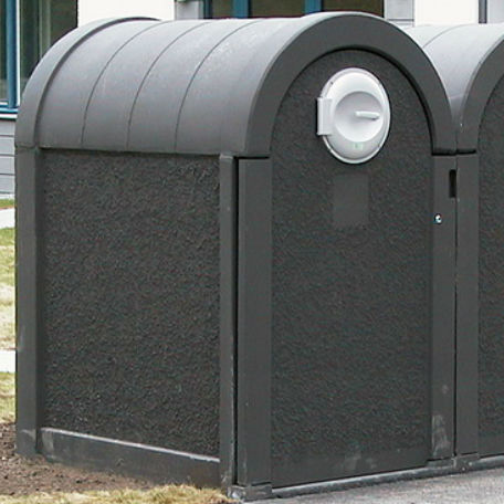 Betong-kärlskåp med bågformat tak