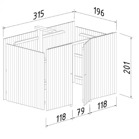 Förråd till Carport 23,1 m2