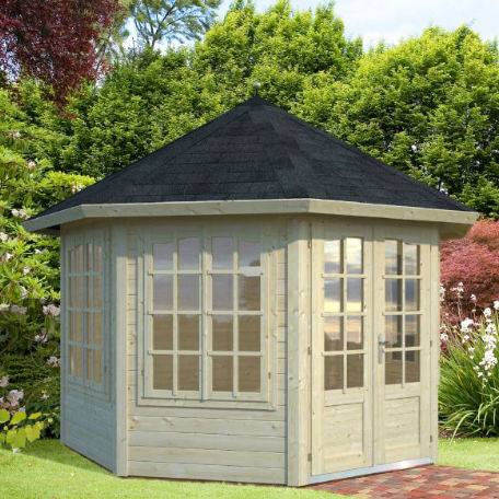 Lusthus 9,2 m2 med 4 fönster