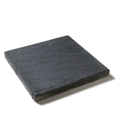 Trädgårdsplatta Structura 400x400x60 Lava (Svart)