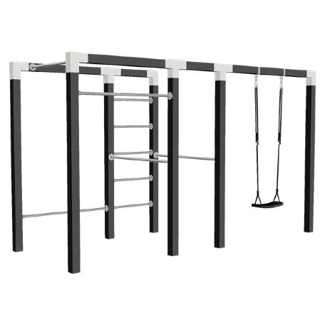 Outdoor fitness - Modell 3 - Svart