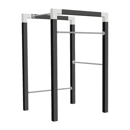 Outdoor fitness - Modell 1 - Svart